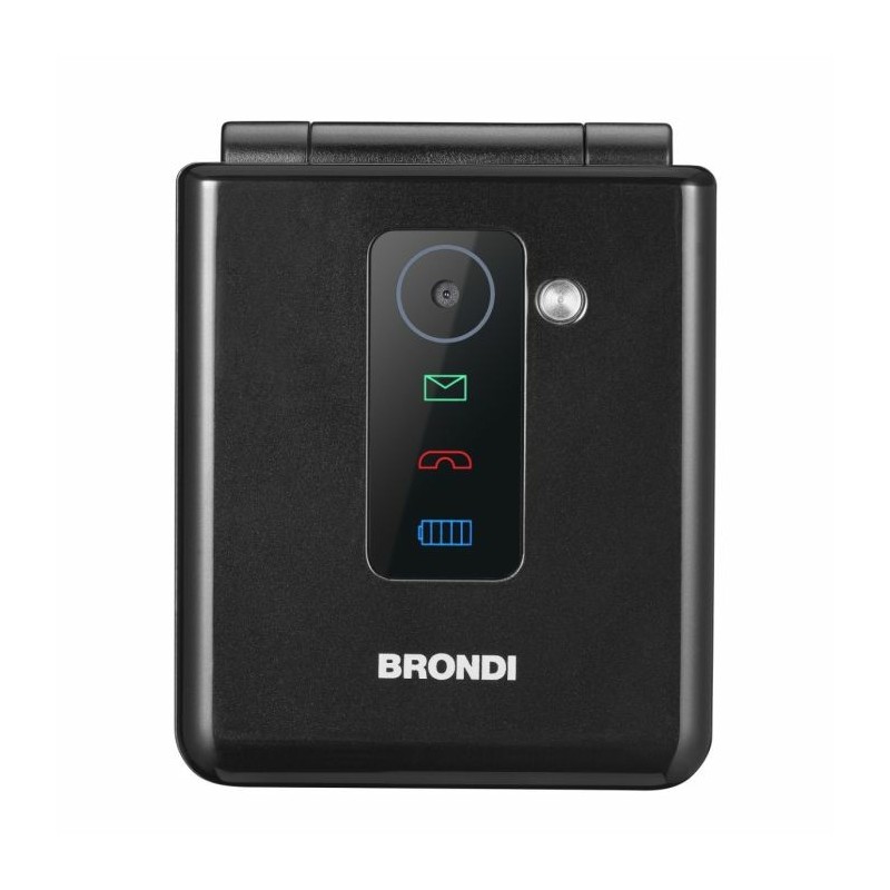 Brondi Flipper 6,1 cm (2.4") Noir Téléphone numérique