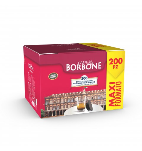 Caffè Borbone AMSNERADECISA4X50N bolsita y cápsula de café 200 pieza(s)