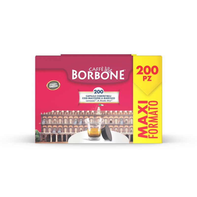 Caffè Borbone AMSNERADECISA4X50N bolsita y cápsula de café 200 pieza(s)