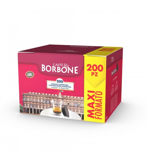 Caffè Borbone AMSNERADECISA4X50N bolsita y cápsula de café 200 pieza(s)