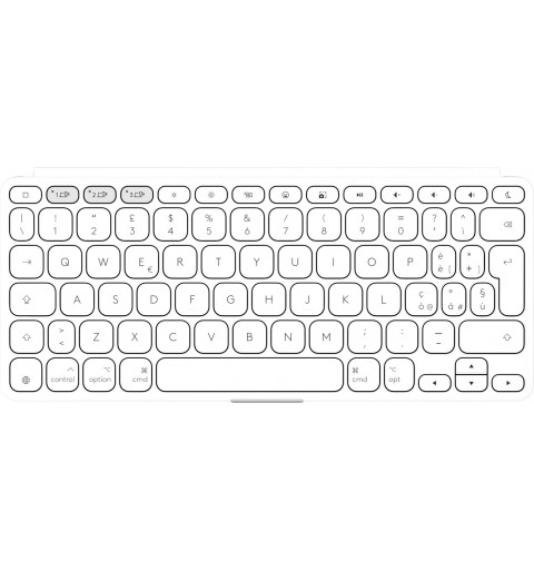 Logitech Keys-To-Go 2 clavier Universel Bluetooth QWERTY Italien Blanc