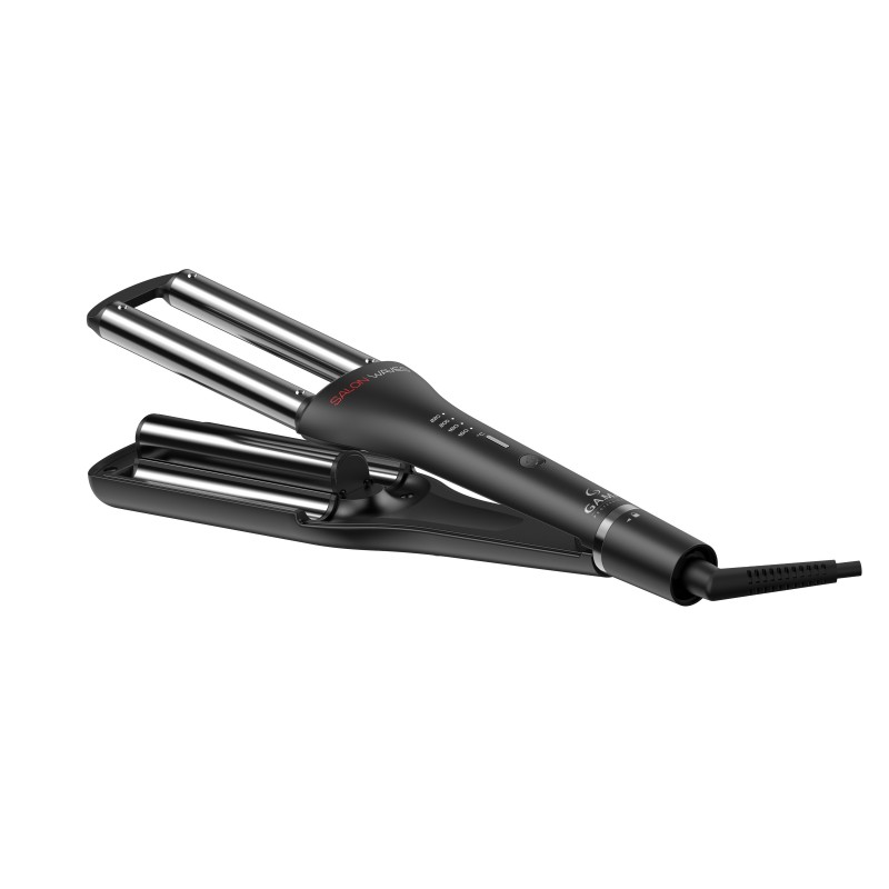 GA.MA Salon Waves Silk Chrome Curling iron Warm Black 110 W 3 m