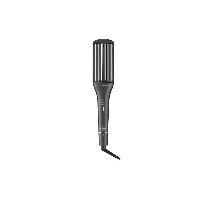 GA.MA Salon Waves Silk Chrome Fer à friser À chaleur Noir 110 W 3 m