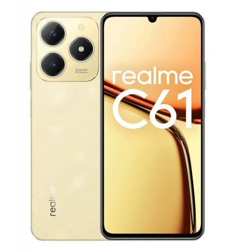 realme C61 17,1 cm (6.74") Doppia SIM Android 14 4G USB tipo-C 6 GB 256 GB 5000 mAh Oro