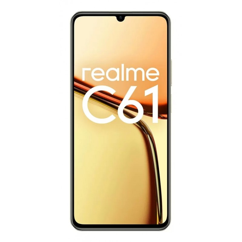 realme C61 17,1 cm (6.74") Double SIM Android 14 4G USB Type-C 6 Go 256 Go 5000 mAh Or