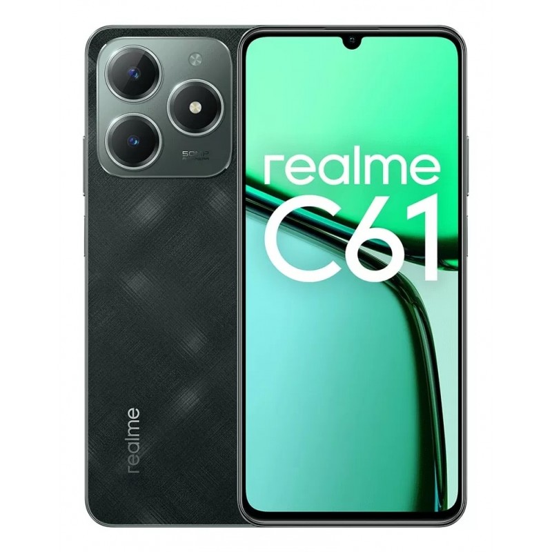 realme C61 17,1 cm (6.74") Dual-SIM Android 14 4G USB Typ-C 6 GB 256 GB 5000 mAh Grün