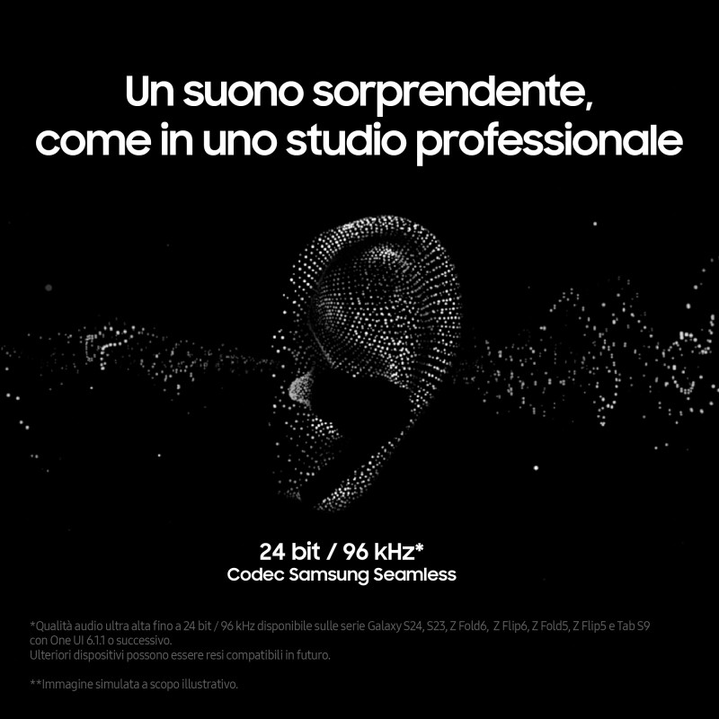 Samsung Galaxy Buds3 Pro Auricolari AI in-ear True Wireless, Speaker a 2 vie, Audio Hi-Fi, Impermeabilità IP57, Silver