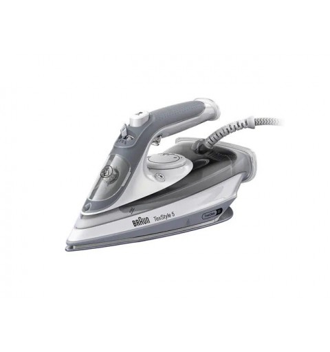 Braun TexStyle 5 SI 5078 GY Dry & Steam iron EloxalPlus soleplate 2800 W Grey, White