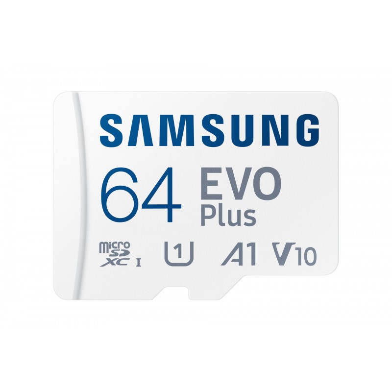 Samsung EVO Plus microSD-Speicherkarte (2024) (inkl. SD Adapter) - 64 GB