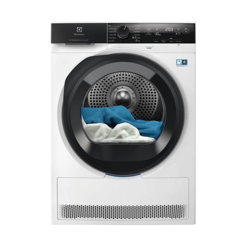 Electrolux EW7H48GY asciugatrice Libera installazione Caricamento frontale 8 kg A+++ Nero, Bianco