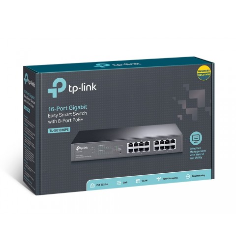 TP-Link 16-Port Gigabit Easy Smart Switch mit 8-Port PoE+