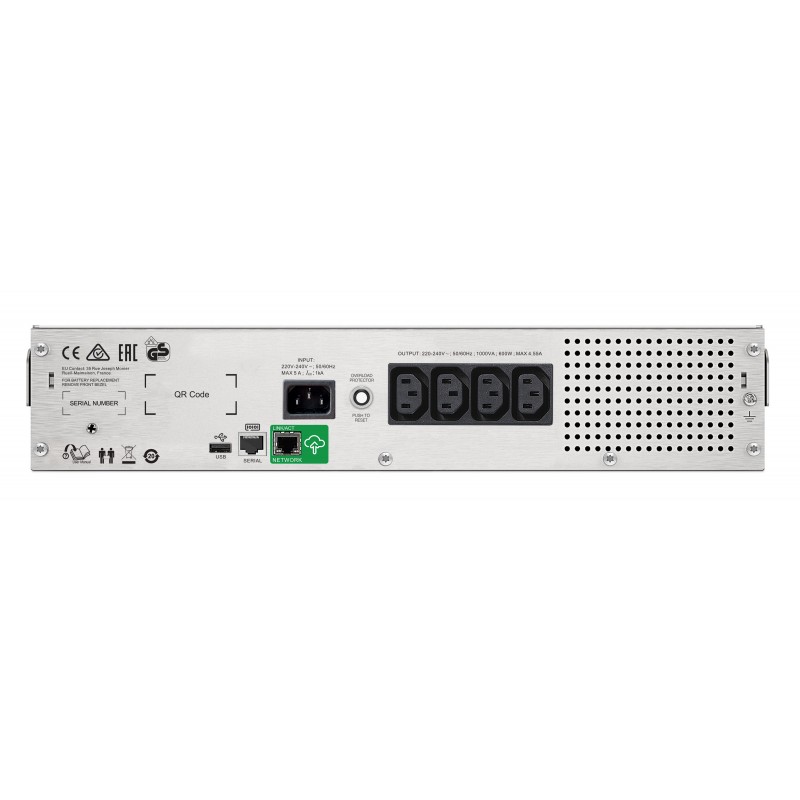 APC SMC1000I-2UC alimentation d'énergie non interruptible Interactivité de ligne 1 kVA 600 W 4 sortie(s) CA