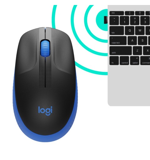 Logitech M190 mouse Ufficio Ambidestro RF Wireless Ottico 1000 DPI