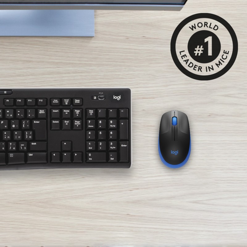 Logitech M190 Maus Büro Beidhändig RF Wireless Optisch 1000 DPI