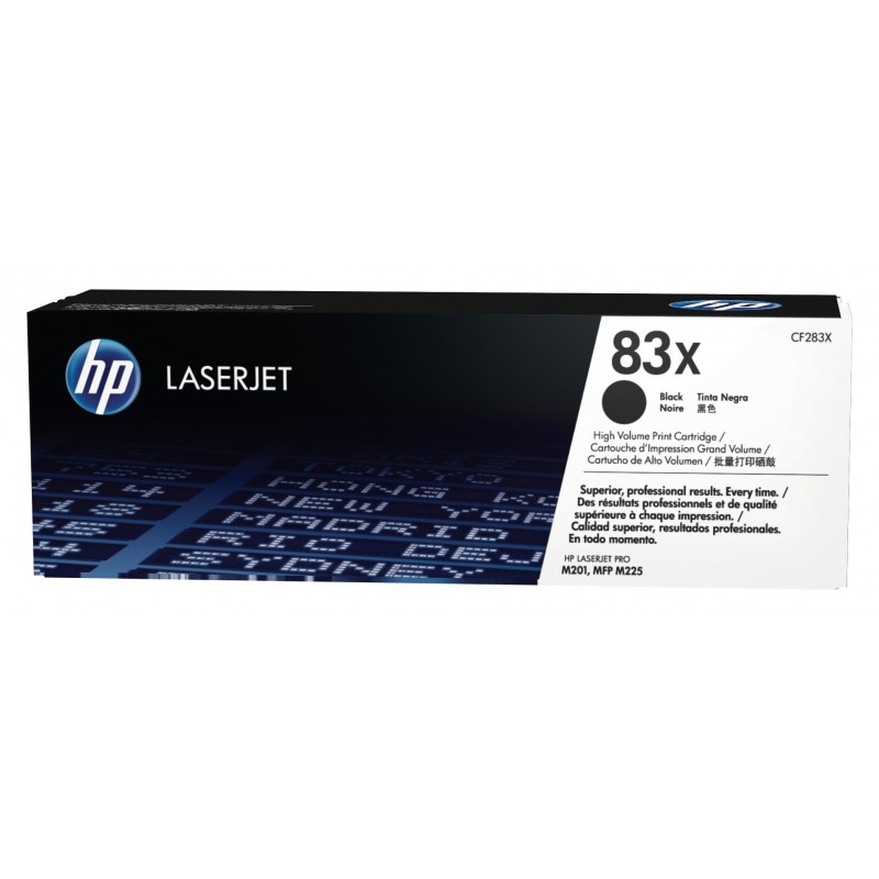 HP 83X Schwarz Original LaserJet Tonerkartusche mit hoher Reichweite