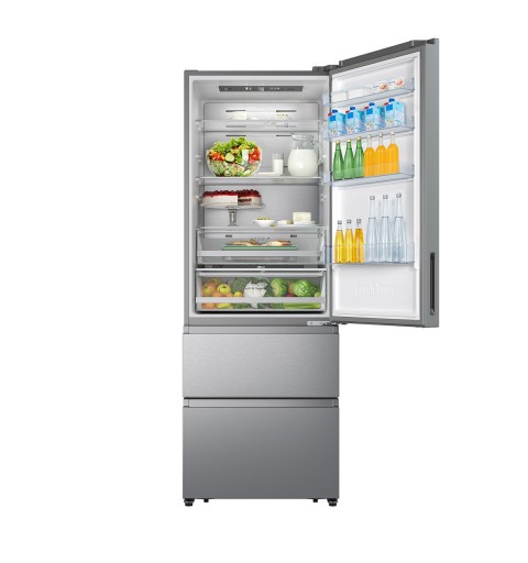 Hisense RT641N4AIE fridge-freezer Freestanding 493 L E Stainless steel