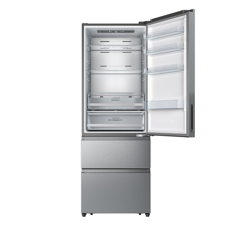 Hisense RT641N4AIE fridge-freezer Freestanding 493 L E Stainless steel