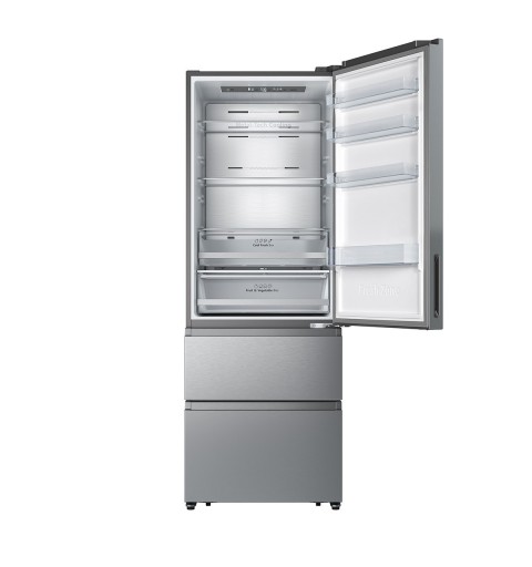 Hisense RT641N4AIE fridge-freezer Freestanding 493 L E Stainless steel