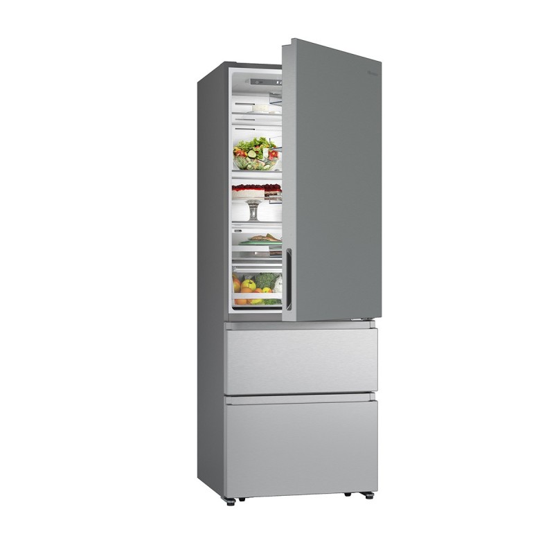 Hisense RT641N4AIE fridge-freezer Freestanding 493 L E Stainless steel