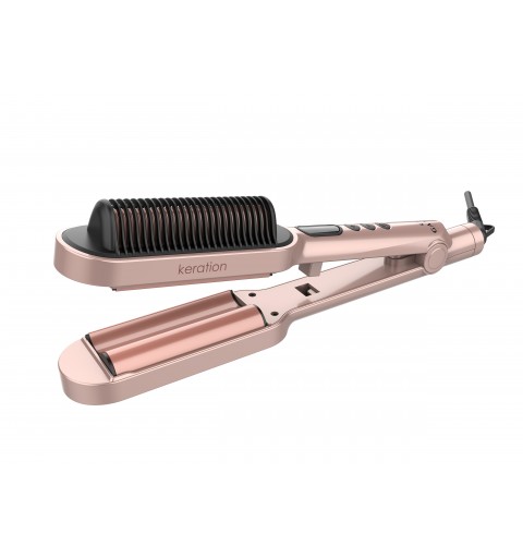 GA.MA Waver & Brush Keration Fer à friser À chaleur Or 70 W