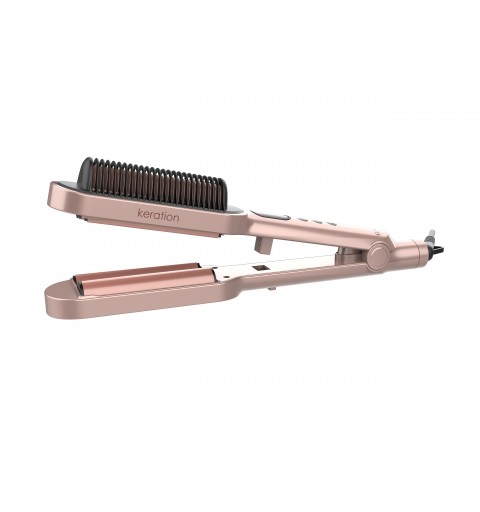 GA.MA Waver & Brush Keration Fer à friser À chaleur Or 70 W