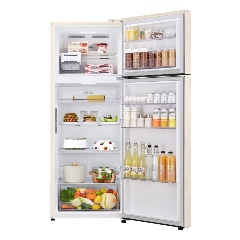 LG GTBV44SEBKD fridge-freezer Freestanding 461 L E Beige