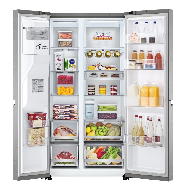 LG GSLV91MBAD side-by-side refrigerator Freestanding 635 L D Stainless steel