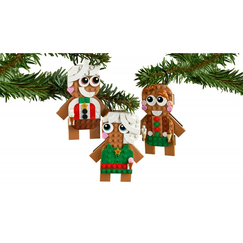 LEGO Gingerbread Ornaments