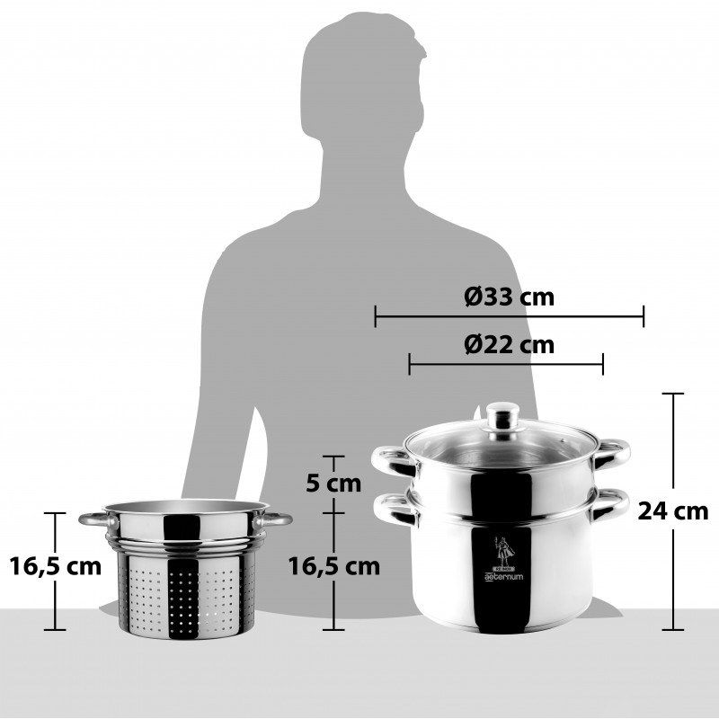 Aeternum AP000077 batería de cocina Acero inoxidable 22 cm