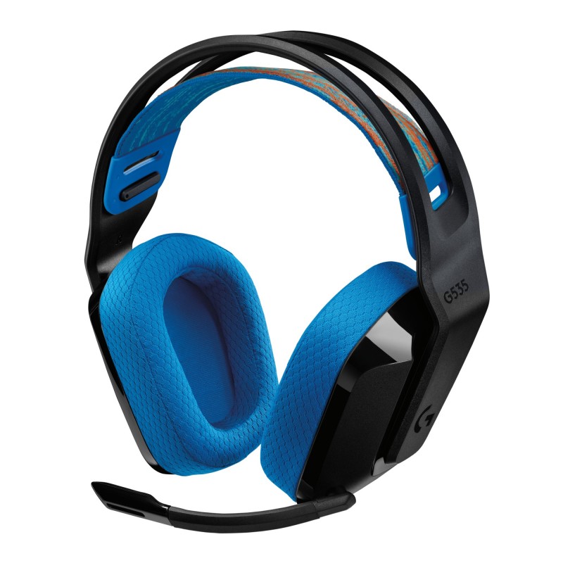 Logitech G G535 Casque Sans fil Arceau Jouer Noir, Bleu