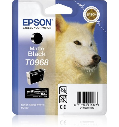 Epson Husky Cartouche "Loup" - Encre UltraChrome K3 VM Noir mat