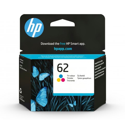 HP 62 cartouche d'encre trois couleurs authentique