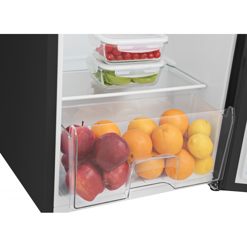 Hisense RR220D4BBE combi-fridge Freestanding 165 L E Black