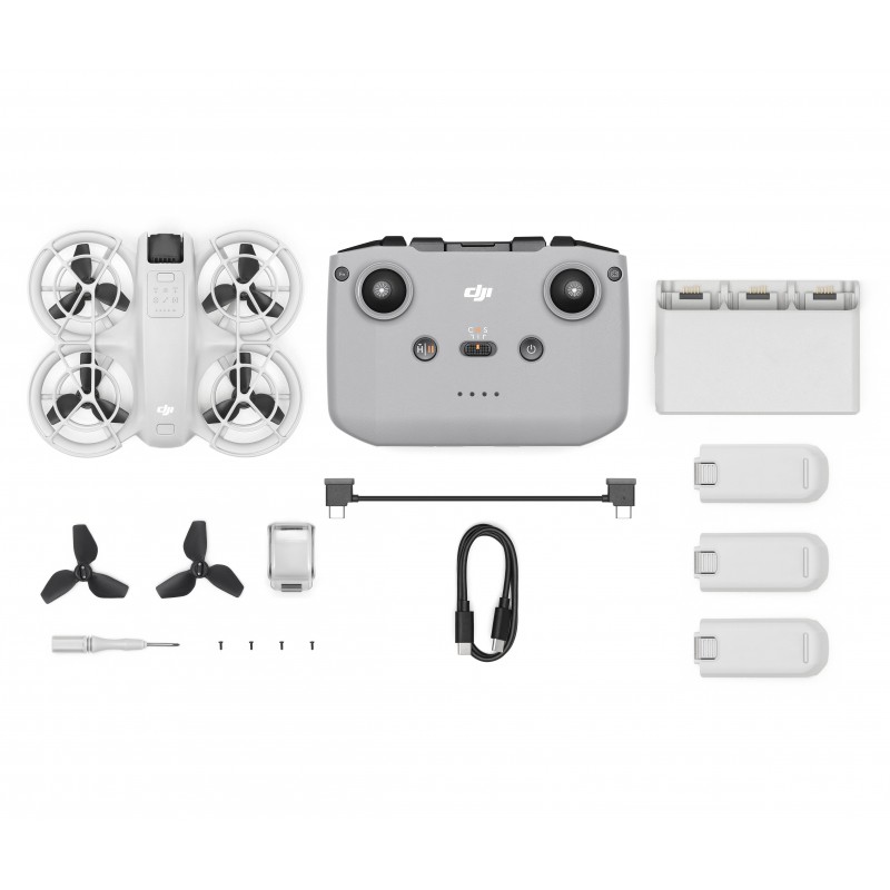 DJI Neo Fly More Combo 4 Rotoren Quadrocopter 12 MP 3840 x 2880 Pixel 1435 mAh Schwarz, Weiß