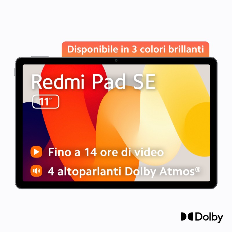 Xiaomi Redmi Pad SE Qualcomm Snapdragon 128 GB 27,9 cm (11") 4 GB Android 13 Violett