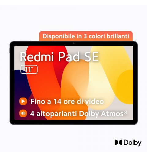 Xiaomi Redmi Pad SE Qualcomm Snapdragon 128 GB 27.9 cm (11") 4 GB Android 13 Purple