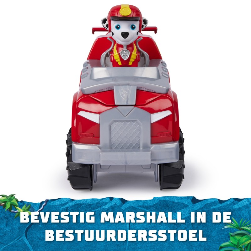 PAW Patrol Jungle Pups, Deluxe Elephant Vehicle de Marshall, camión de juguete con figura de acción coleccionable, juguetes