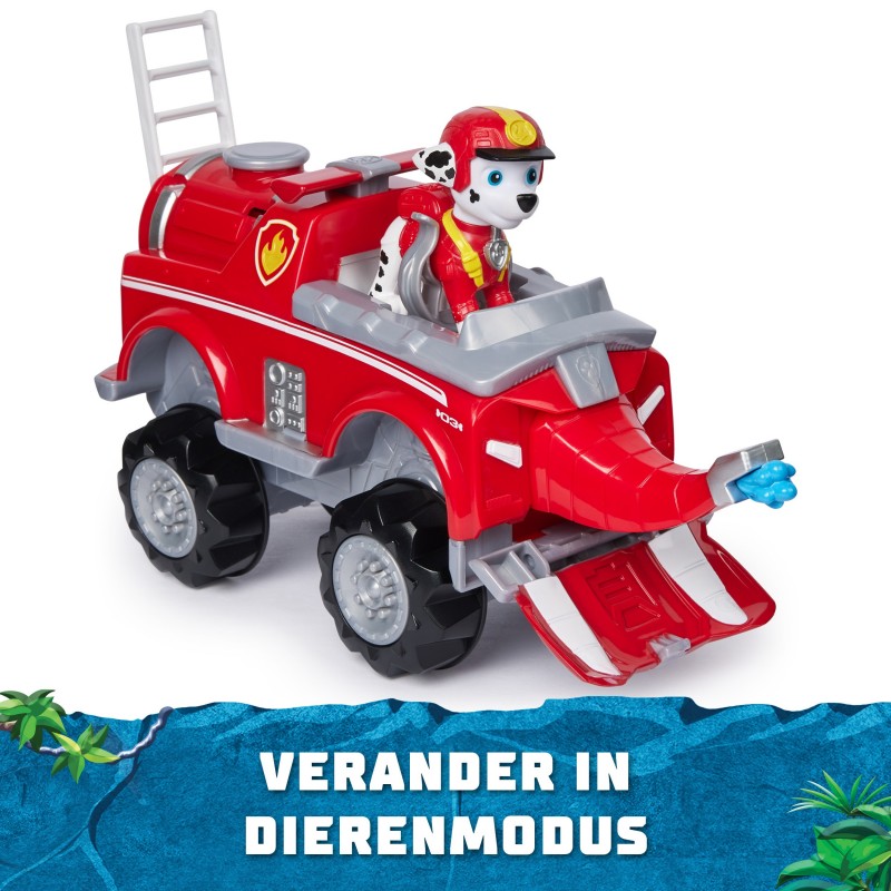 PAW Patrol Jungle Pups, Deluxe Elephant Vehicle de Marshall, camión de juguete con figura de acción coleccionable, juguetes