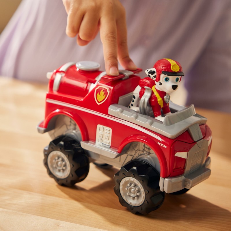 PAW Patrol Jungle Pups, Deluxe Elephant Vehicle de Marshall, camión de juguete con figura de acción coleccionable, juguetes