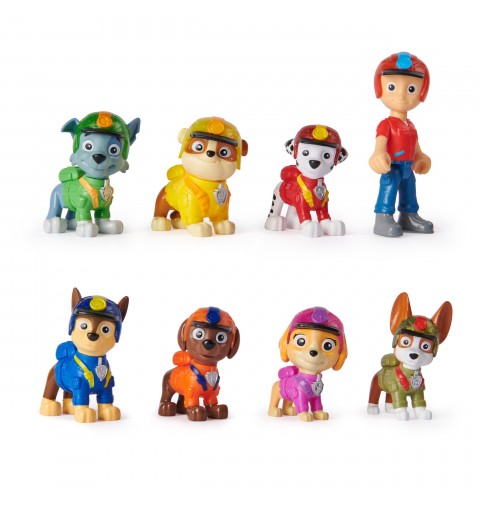 PAW Patrol - Pat Patrouille - Multipack 8 Figurines Jungle Pups - Figurine Pat Patrouille À Collectionner - Thème Jungle Pat