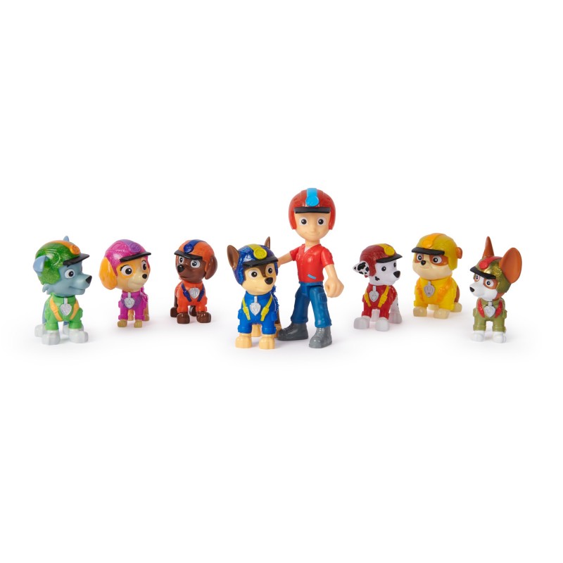 PAW Patrol - Pat Patrouille - Multipack 8 Figurines Jungle Pups - Figurine Pat Patrouille À Collectionner - Thème Jungle Pat