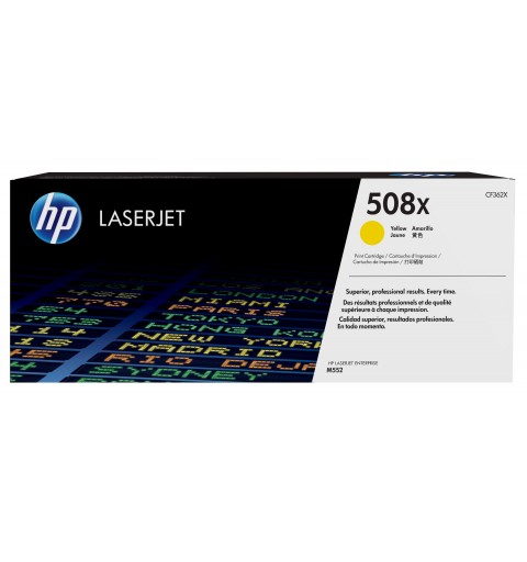 HP 508X High Yield Yellow Original LaserJet Toner Cartridge