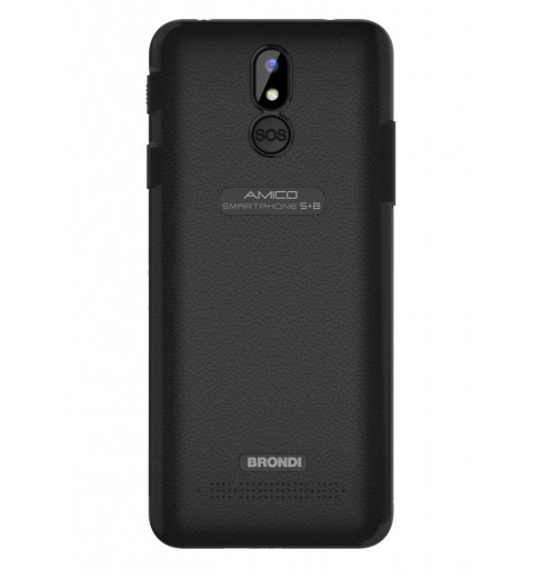 Brondi Amico Smartphone S+B Nero 14,5 cm (5.7") Doppia SIM Android 12 Go edition 4G USB tipo-C 2 GB 16 GB 2800 mAh