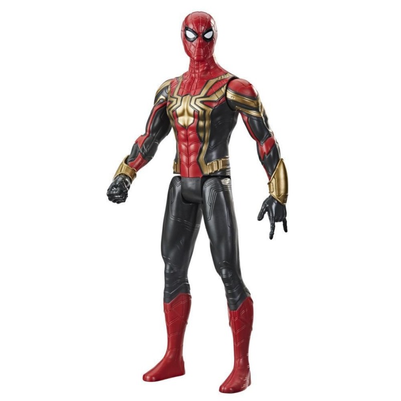 Marvel Spider-Man Spider-Man - Spider-Man con armatura integrale Iron Spider, action figure da 30 cm Titan Hero Series,