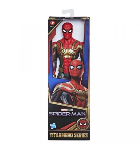 Marvel Spider-Man Spider-Man - Spider-Man con armatura integrale Iron Spider, action figure da 30 cm Titan Hero Series,