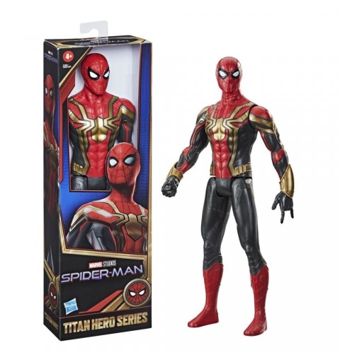 Marvel Spider-Man Spider-Man - Spider-Man con armatura integrale Iron Spider, action figure da 30 cm Titan Hero Series,