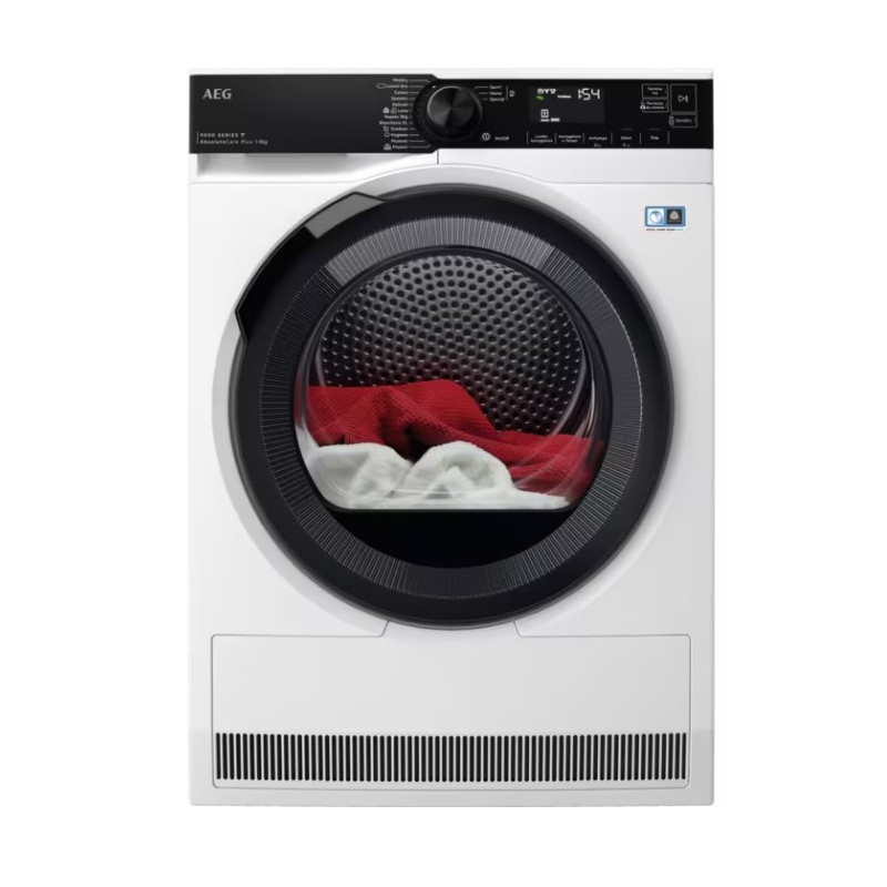 AEG Series 9000 TR9H93GBY asciugatrice Libera installazione Caricamento frontale 9 kg A+++ Bianco