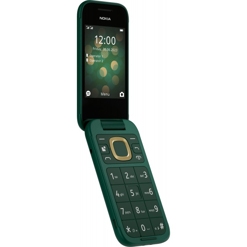 Nokia 2660 Flip 4G 7,11 cm (2.8") 123 g Vert Téléphone d'entrée de gamme