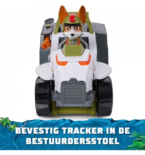 PAW Patrol Jungle Pups, Monkey Vehicle de Tracker, camión de juguete con figura de acción coleccionable, juguetes para niños y