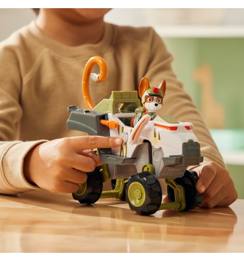 PAW Patrol Jungle Pups, Monkey Vehicle de Tracker, camión de juguete con figura de acción coleccionable, juguetes para niños y